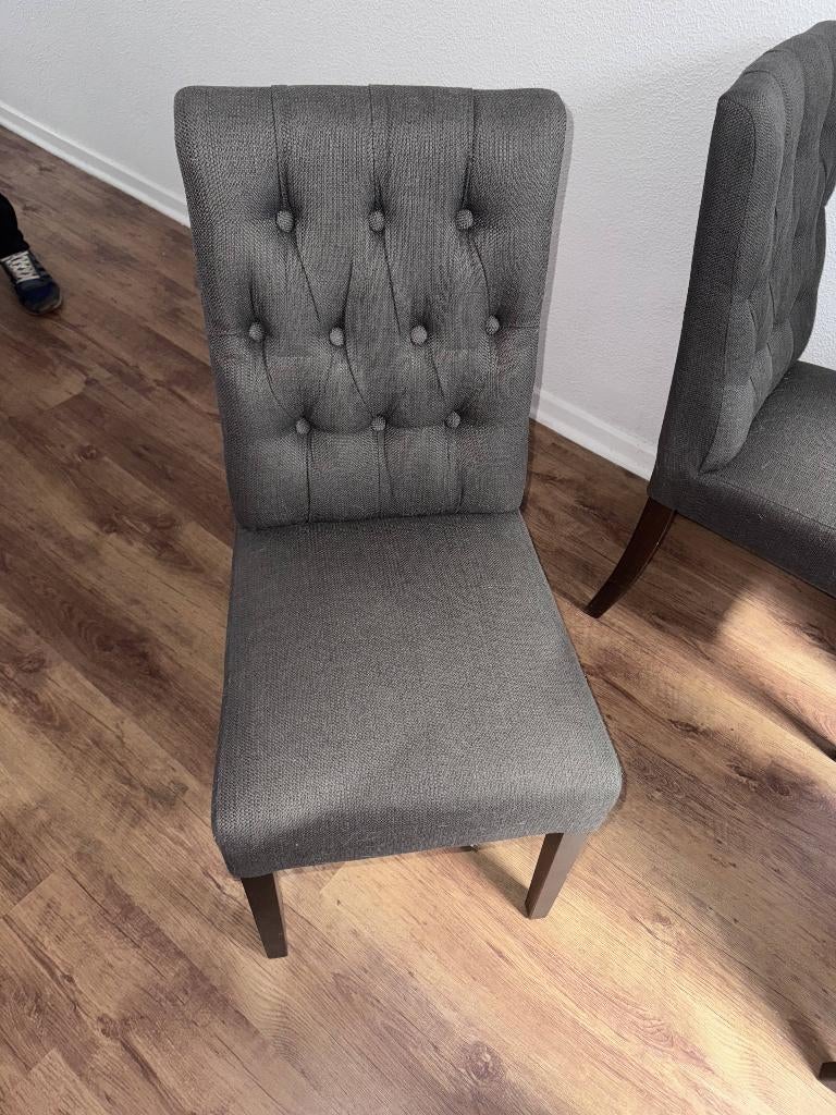 chaise, Maison & Meubles, Chaises, Gris, Enlèvement, Tissus, Cinq, Six Chaises ou plus