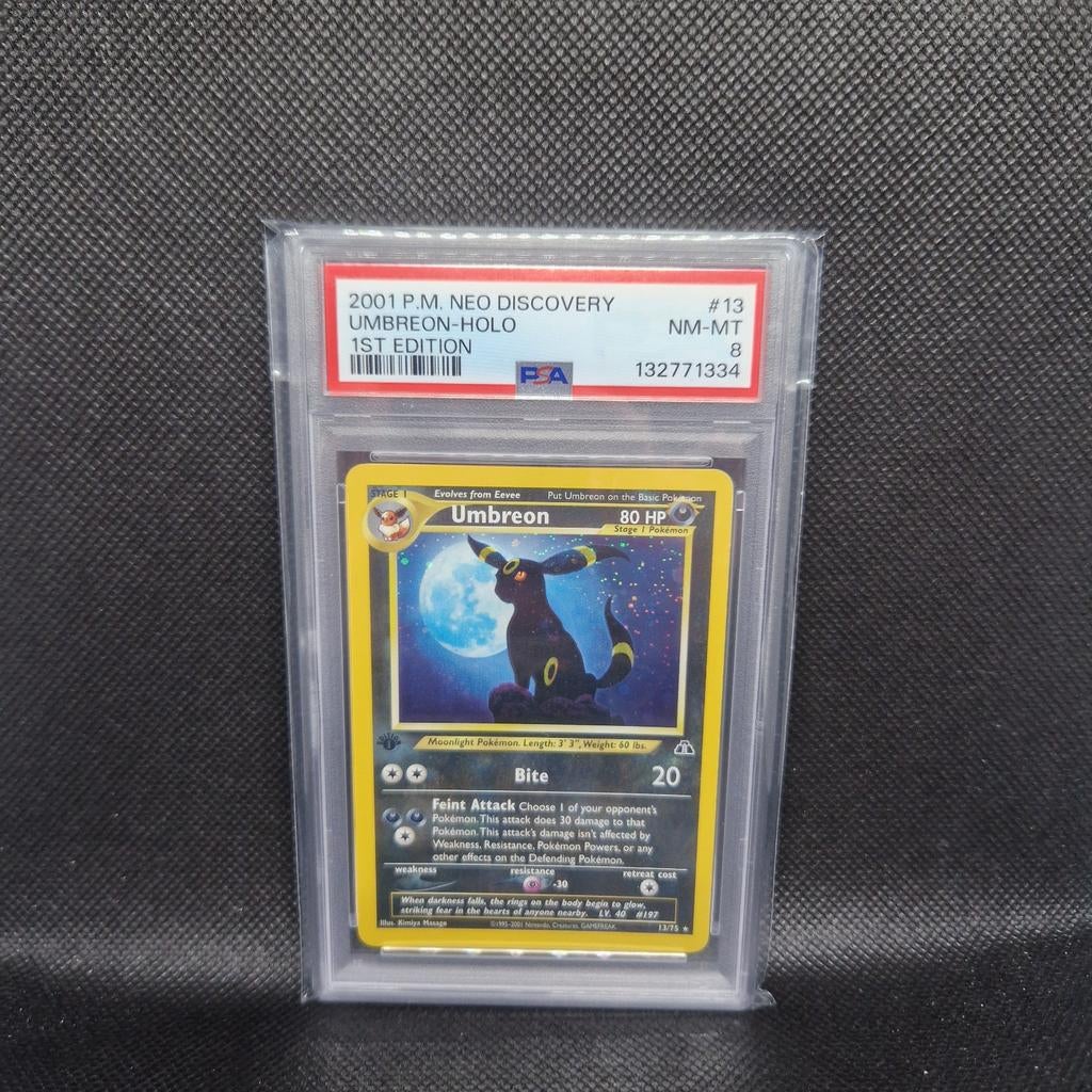 Umbreon Holo 1ère édition Neo Discovery PSA 8, Hobby & Loisirs créatifs, Jeux de cartes à collectionner | Pokémon, Enlèvement ou Envoi
