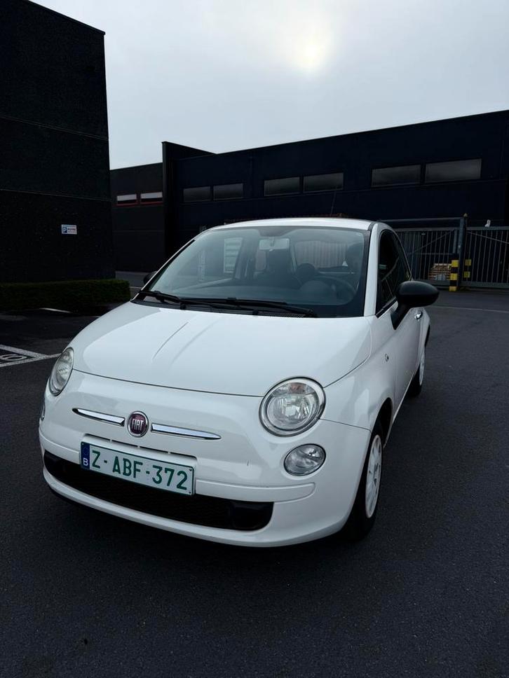 Fiat 500 eerste eigenaar!, Autos, Fiat, Particulier, Essence, 3 portes, Boîte manuelle, Blanc, Noir, Carnet d'entretien, Enlèvement