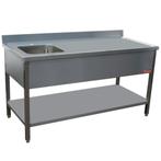 Table de chef 1 cuve gauche 400X400XH275, Enlèvement ou Envoi