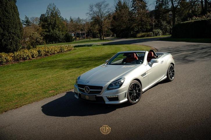Mercedes-Benz SLK 55 AMG, Auto's, Mercedes-Benz, SLK, ABS, Adaptieve lichten, Adaptive Cruise Control, Airbags, Alarm, Bluetooth