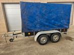 Dubbelas aanhangwagen tot 750 kg huif, kan kippen!, Auto diversen, Aanhangers en Bagagewagens, Ophalen, Gebruikt