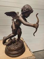 ZWARE BRONZEN CUPIDO 'J DASTE' KOOPJE OPRUIMING !!! ZWAAR!!!, Antiek en Kunst, Ophalen of Verzenden, Brons