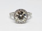 Diamant Solitaire Ring 3.04ct., Nieuw, Ophalen of Verzenden, 17 tot 18, Met edelsteen