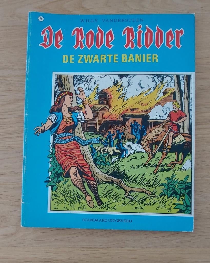 De Rode Ridder 24 De zwarte banier, Gelezen, Willy Vandersteen, Eén stripboek, Ophalen of Verzenden