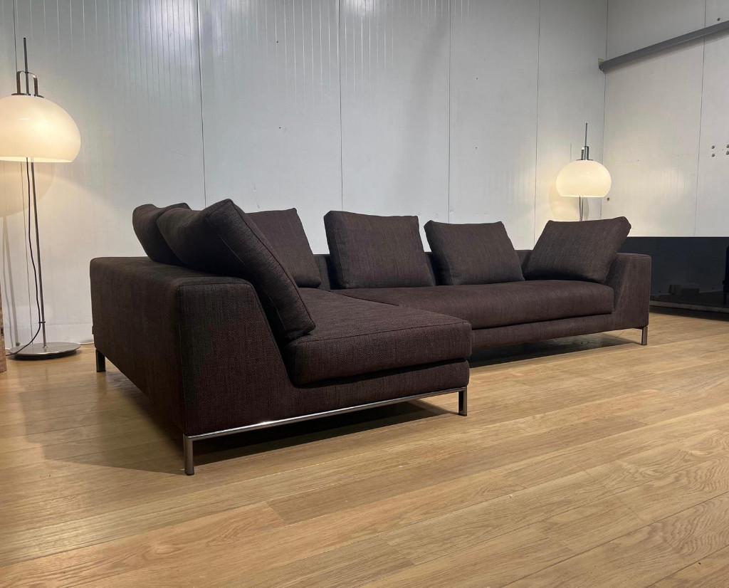 TBE Minotti Hamilton canapé d’angle + garantie – PN: 23.000€, Quatre personnes ou plus, Comme neuf, Tissus, Design Bankstellen Minotti