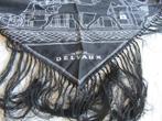 DELVAUX Rare châle grand place de BXL siglé, Envoi, Blanc