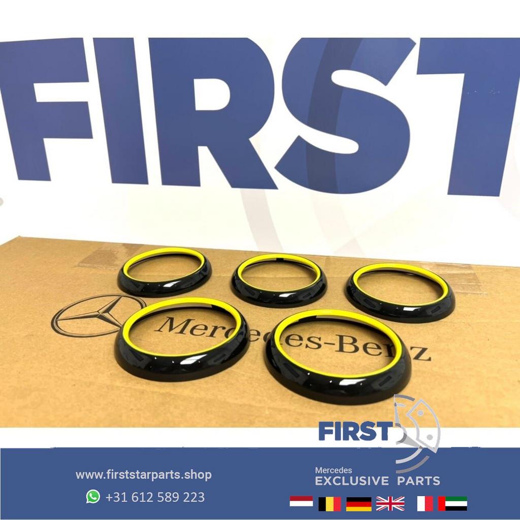 GELE AMG LUCHTROOSTERS voor Mercedes W176 W117 W156 A45 CLA4, Gebruikt, -, Ophalen of Verzenden, -