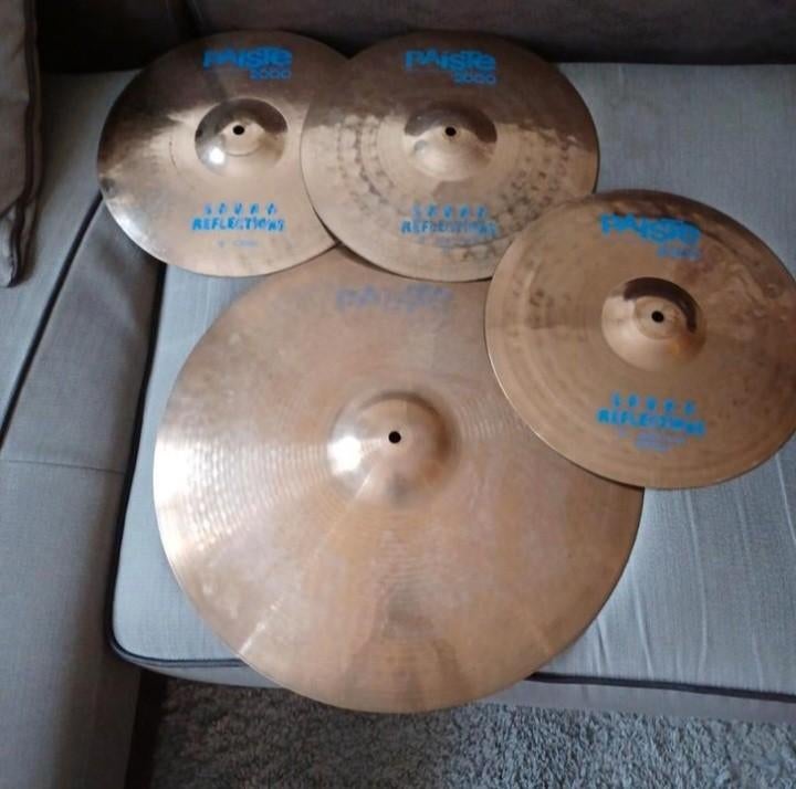 Paiste 2000 sound reflections cymbalen set voor uw drumstel, Muziek en Instrumenten, Ophalen of Verzenden, Zo goed als nieuw
