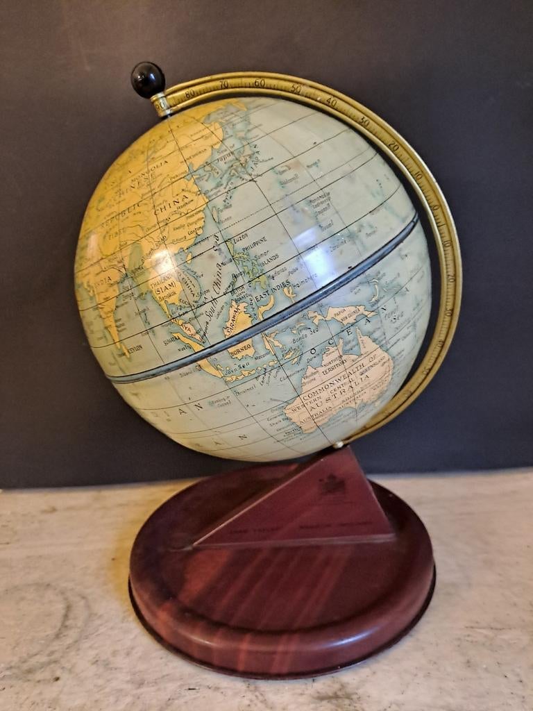 Vintage Wereldbol - Engeland, Huis en Inrichting, Woonaccessoires | Wereldbollen, Ophalen of Verzenden