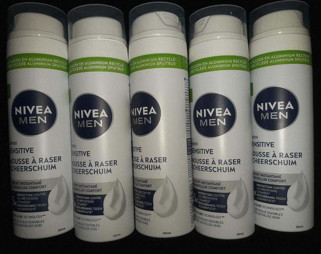 Nivea mousse à raser 200 ml, Enlèvement ou Envoi, Neuf, Tout le visage, Soins