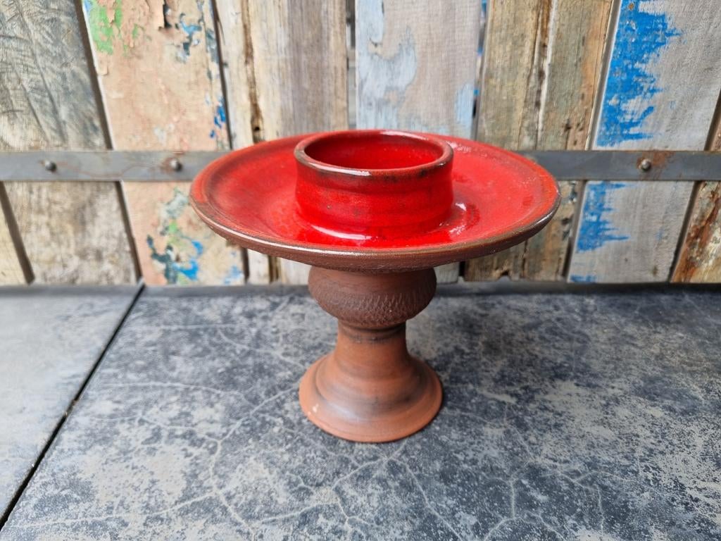 Schaal in keramiek - rood €12, Antiek en Kunst, Ophalen