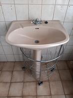 Oudroze vintage lavabo, Huis en Inrichting, Badkamer | Badkamermeubels, Ophalen