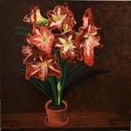 Schilderij met kerstbloemen, door joky kamo, Ophalen