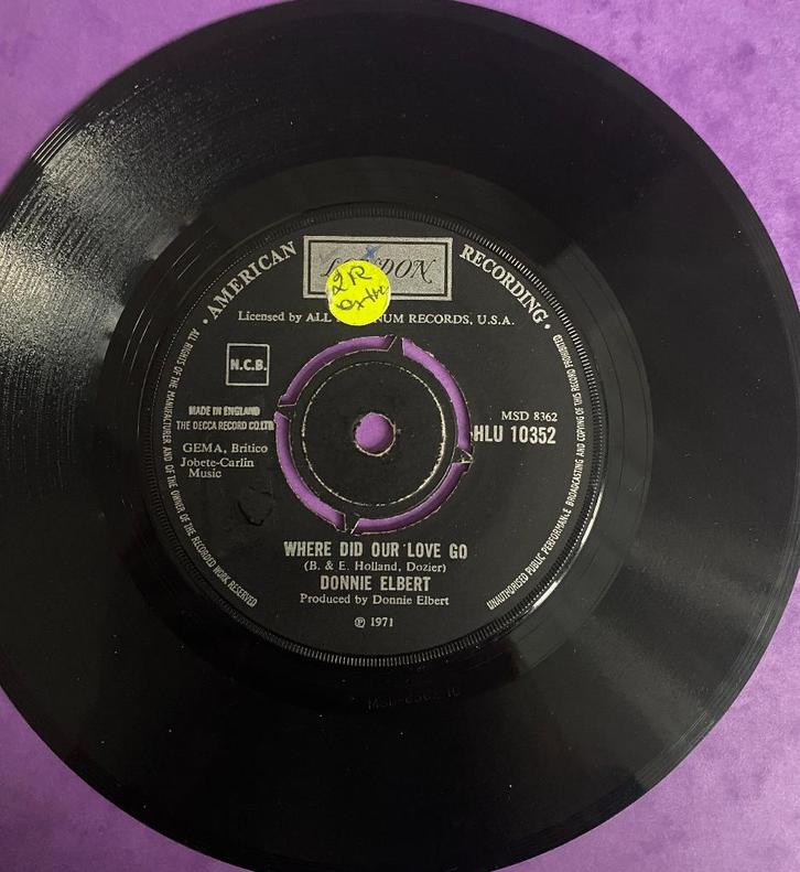Donnie Elbert Waar is onze liefde gebleven, Cd's en Dvd's, Vinyl Singles, Gebruikt, Single, R&B en Soul, 7 inch, Ophalen of Verzenden
