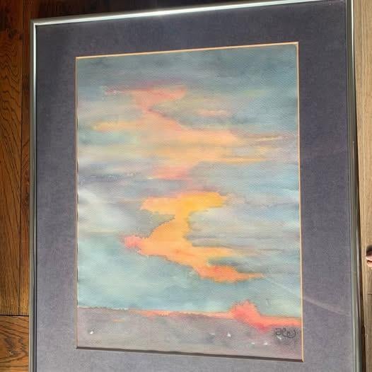 Aquarel „Sonnenuntergang” Hildegard Wöhrle, Ophalen