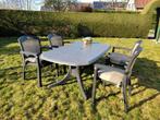 Hartman tuinset + 4 stoelen, Ophalen, Gebruikt, 4 zitplaatsen, Tuinset