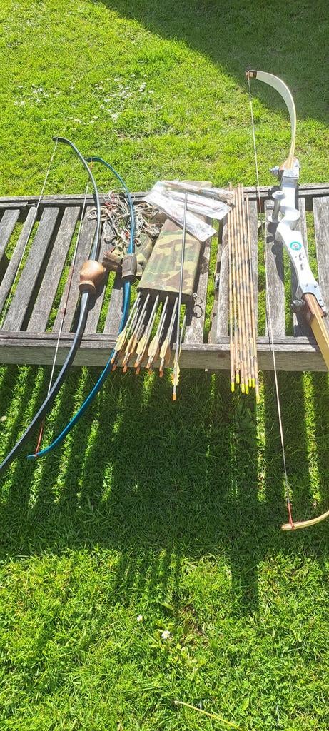 Complete boogschiet set – 3 pijlbogen + pijlen + accessoires, Sport en Fitness, Handboogschieten, Ophalen, Pijlen