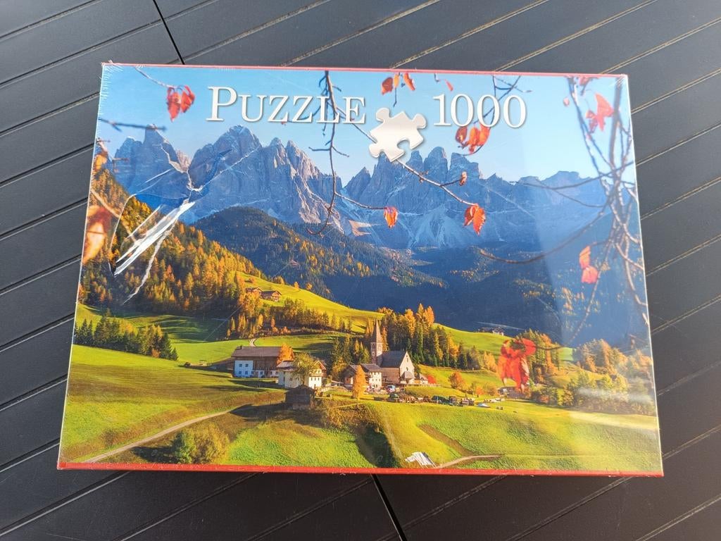 Prachtige puzzel van 1000 stukjes „Zuid-Tirol”, Hobby en Vrije tijd, Denksport en Puzzels, Legpuzzel, Ophalen of Verzenden