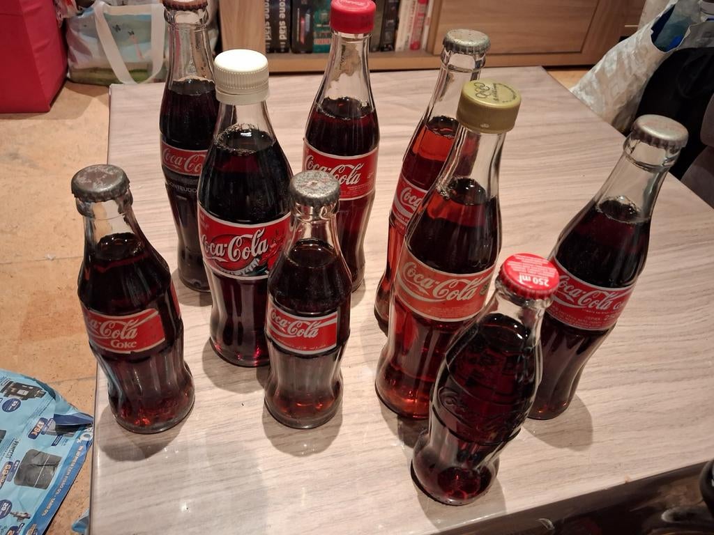 Coca cola flesjes set 4, Ophalen of Verzenden