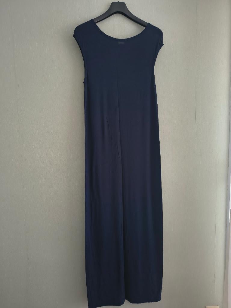 mooie donkerblauwe jurk Zimmerli maat S, Zimmerli, Maat 36 (S), Gedragen, Onder de knie