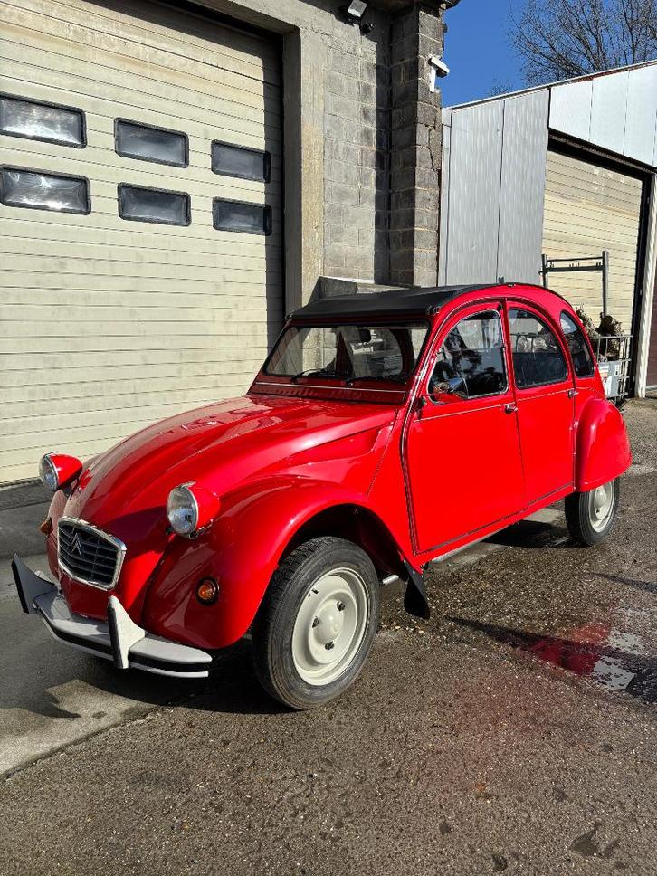 2cv6 speciaal, Auto's, Citroën, Particulier, 2CV, Benzine, Rood, Zwart, Overige bekleding