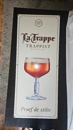 Plaque émaillée Trappiste La Trappe 50x120cm, Verzamelen, Ophalen, La Trappe