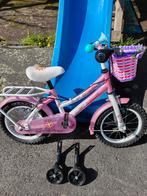 Meisjesfiets 14 inch, Ophalen, Zijwieltjes