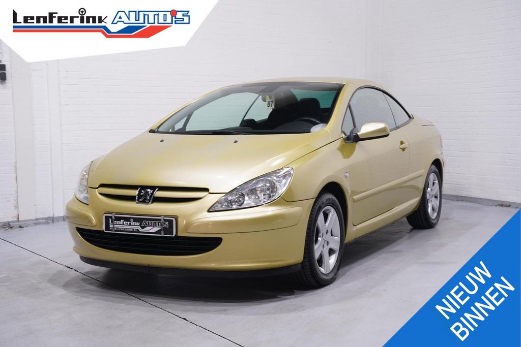 Peugeot 307 CC 2.0-16V airco pdc achter stereo 16"LMV, Achat, Entreprise, Cabriolet, Boîte manuelle