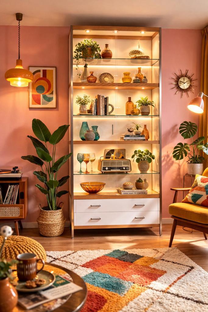 Kewlox - Vitrinekast, Huis en Inrichting, Kasten | Vitrinekasten, Glas, Ophalen