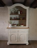 MOOIE MASSIEF EIKEN KAST / BESTAAT UIT 2 DELEN, Huis en Inrichting, Kasten | Buffetkasten, Ophalen, Gebruikt, 200 cm of meer, Eikenhout