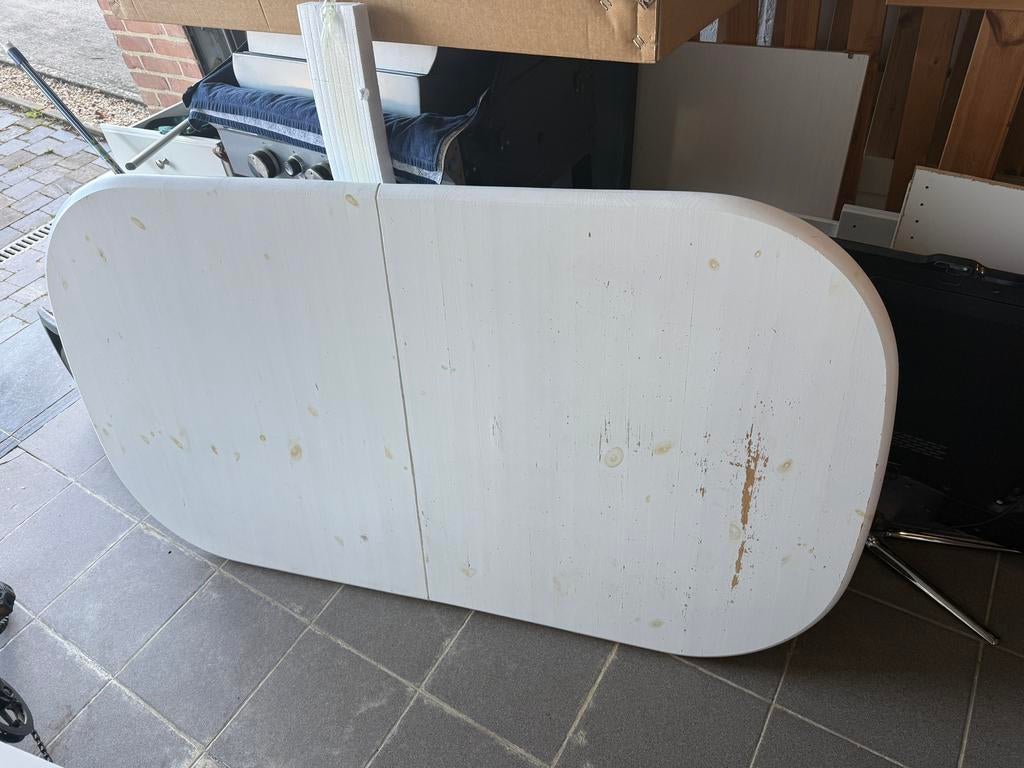 Table à manger extensible IKEA + 6 chaises, Maison & Meubles, Enlèvement, Utilisé