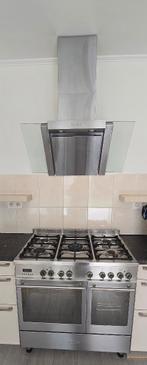 Gasfornuis met oven Delonghi + afzuigkap, Gaz, Gril, Enlèvement, Utilisé