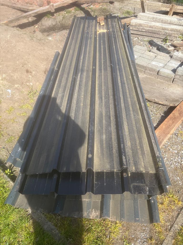 Metale dakplaten, Ophalen, Kunststof, Gebruikt, Zwart