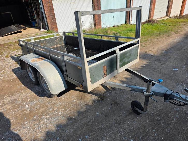 A vendre Remorque double essieux 2m57 sur 1m32, Auto diversen, Aanhangers en Bagagewagens, Ophalen