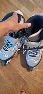 Rollerblades meisjes oxelo maat 35-38 + zak + bescherming, Sport en Fitness, Skeelers, Ophalen, Zo goed als nieuw, Bescherming