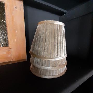 Zijden gevoerde geplisseerde lampenkapjes 3 stuks. beschikbaar voor biedingen
