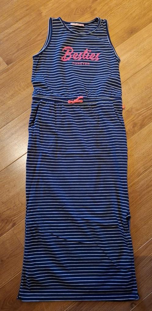Someone donkerblauwe gestreepte jurk 128, Kinderen en Baby's, Kinderkleding | Maat 128, Zo goed als nieuw, Meisje, Jurk of Rok