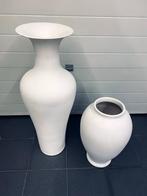 vazen, Huis en Inrichting, Woonaccessoires | Vazen, Ophalen, Wit, Aardewerk of Porselein, Zo goed als nieuw