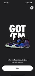 Nike Air Foamposite One Galaxy 2025 Maat 45,5, Ophalen of Verzenden, Zo goed als nieuw