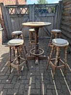 Barkrukken bartafel mancave, Huis en Inrichting, Barkrukken, Ophalen, 60 tot 90 cm, Hout, Gebruikt