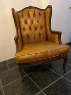 Fauteuil cognac kleur, Antiek en Kunst, Ophalen