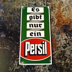 Emaille Schild PERSIL 80s Reclamebord Zeep Wasmiddel Vintage, Verzamelen, Verzenden, Gebruikt, Reclamebord