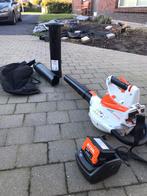 Stihll shA56 bladblazer te koop voor 260€ 4weken oud, Tuin en Terras, Ophalen of Verzenden, Zo goed als nieuw, Accu, Met opvangzak