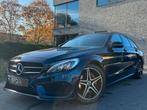 Mercedes C180 9G-Tronic AMG | Benzine | 2017 | Garantie, Auto's, Automaat, Achterwielaandrijving, 4 cilinders, Blauw