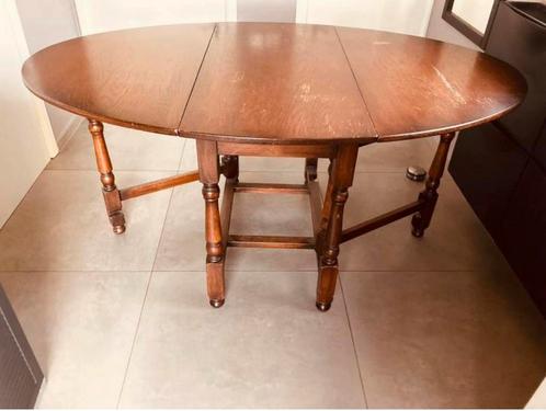 Table repliable pratique en chêne hallmark by foster binder, Antiquités & Art, Antiquités | Meubles | Tables