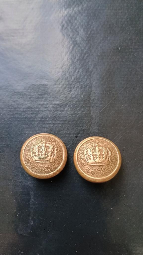 Paire de boutons d'uniforme Prussiens 1914, Verzamelen, Militaria | Algemeen, Ophalen