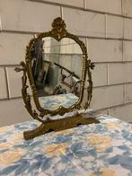 Vintage Brass Art Nouveau Vanity Mirror, Antiek en Kunst, Ophalen