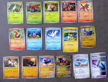 Lot 39 cartes Pokémon de 2024 (3 Rares Holo et 9 Reverse), Enlèvement ou Envoi, Neuf, Booster