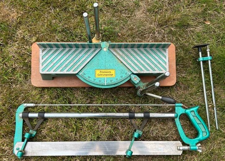 Precisie Verstekzaag 2, Doe-het-zelf en Bouw, Gereedschap | Handgereedschap, Gebruikt, Ophalen of Verzenden